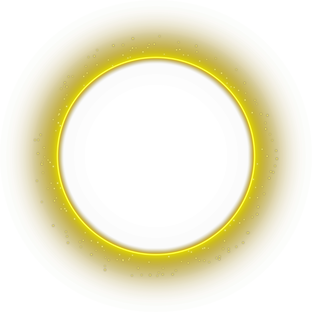 yellow glowing circle frame